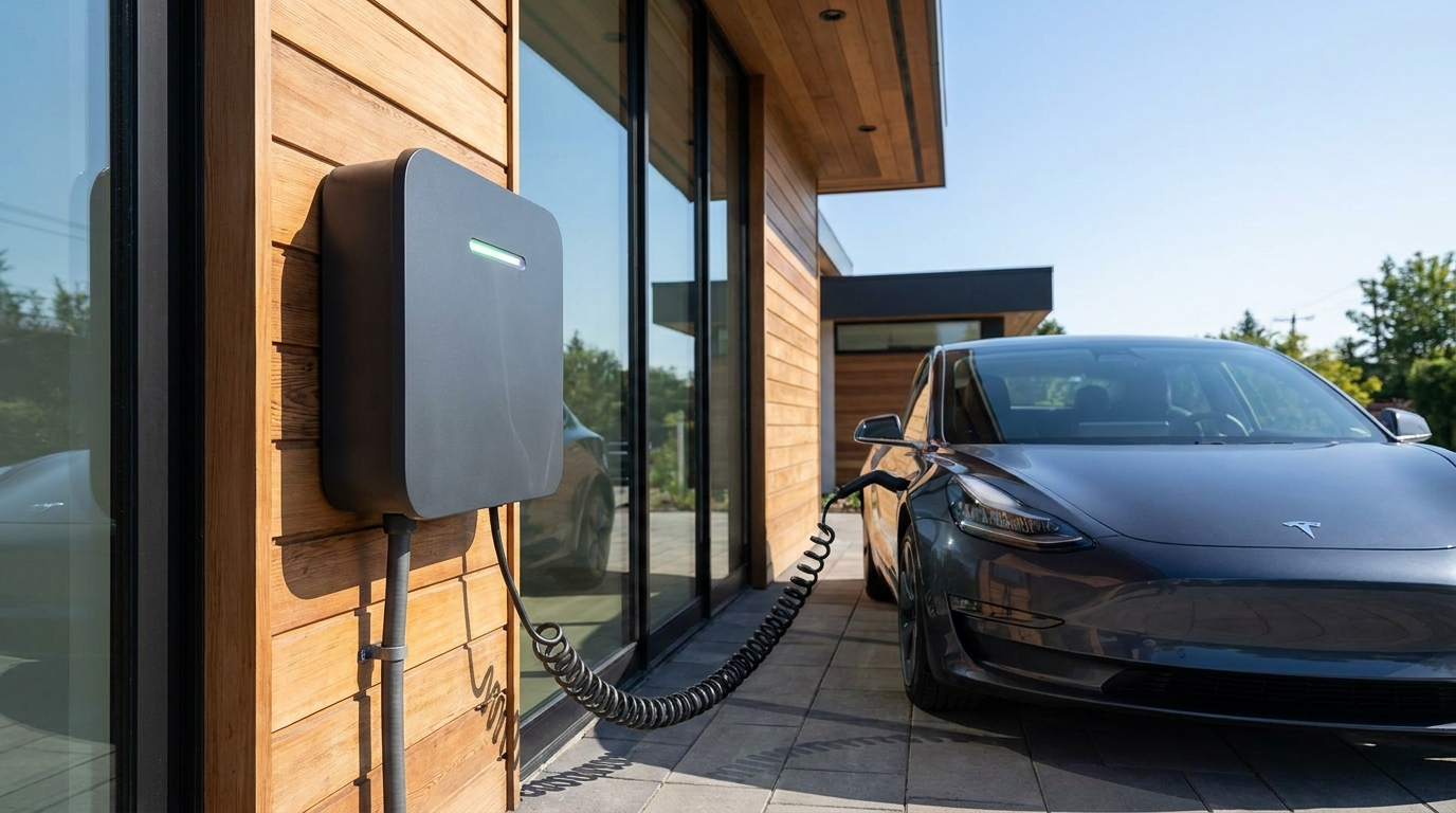 C.S Electrical EV charge point installation
